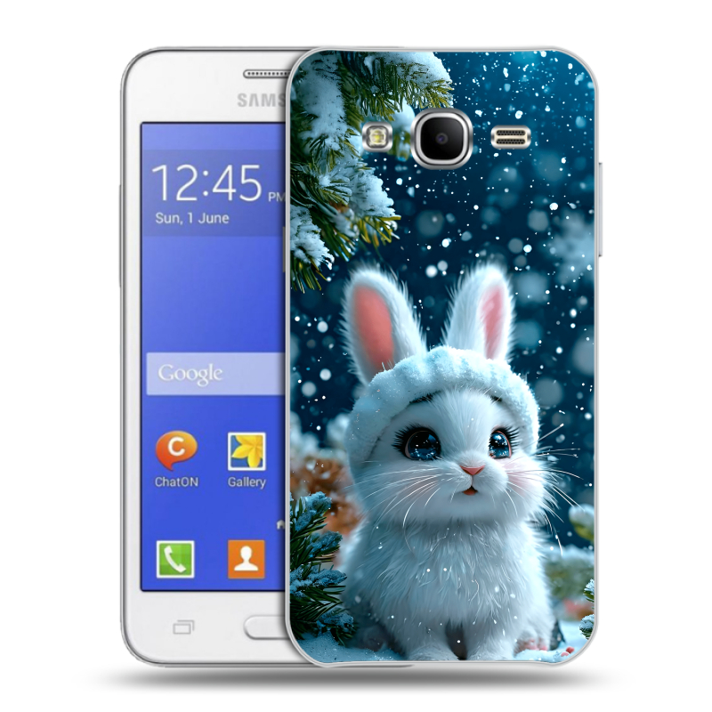 Пластиковый чехол на Samsung Galaxy J7 с принтом Новый год Пластиковый чехол на Samsung Galaxy J7 с принтом Новый год