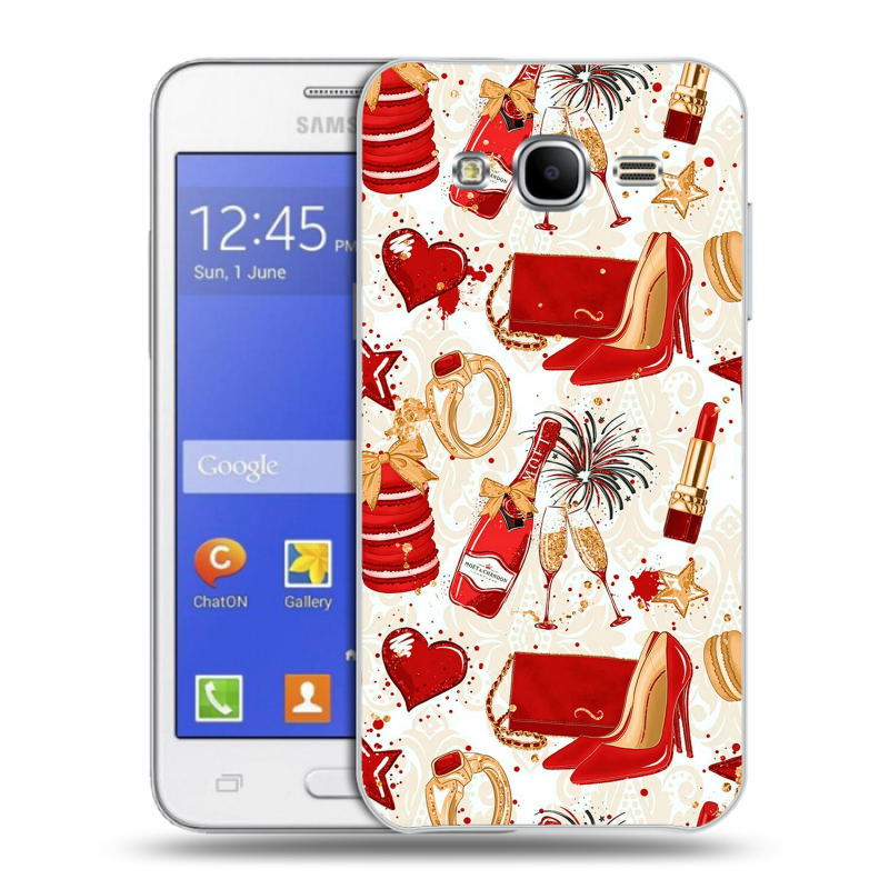 Пластиковый чехол на Samsung Galaxy J7 с принтом Новый год Пластиковый чехол на Samsung Galaxy J7 с принтом Новый год
