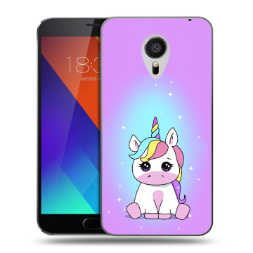 Пластиковый чехол на Meizu MX5 с принтом Единорог