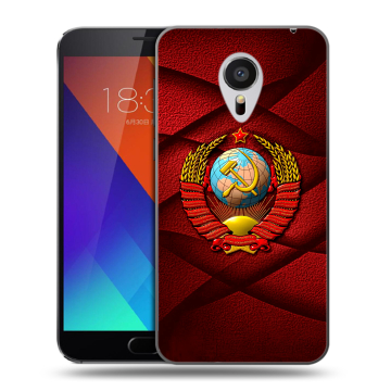 Пластиковый чехол на Meizu MX5 с принтом Герб СССР