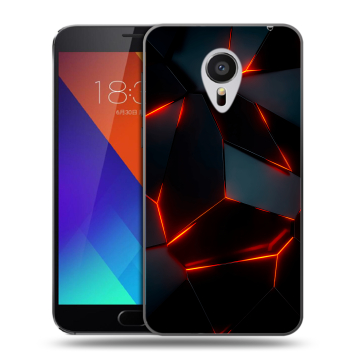 Пластиковый чехол на Meizu MX5 с принтом Яркие абстракции