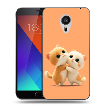 Пластиковый чехол на Meizu MX5 с принтом Милые котики