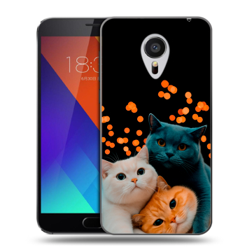 Пластиковый чехол на Meizu MX5 с принтом Кошки