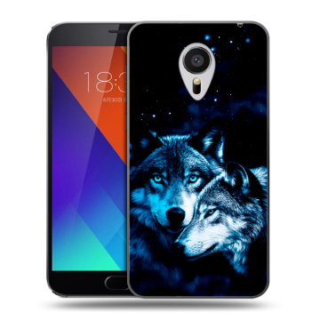 Пластиковый чехол на Meizu MX5 с принтом Волки