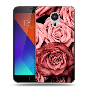 Пластиковый чехол на Meizu MX5 с принтом Цветы розы