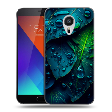 Пластиковый чехол на Meizu MX5 с принтом Листья