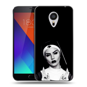 Пластиковый чехол на Meizu MX5 с принтом монашка