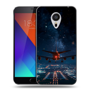 Пластиковый чехол на Meizu MX5 с принтом самолет