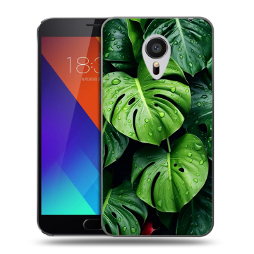 Пластиковый чехол на Meizu MX5 с принтом Листья