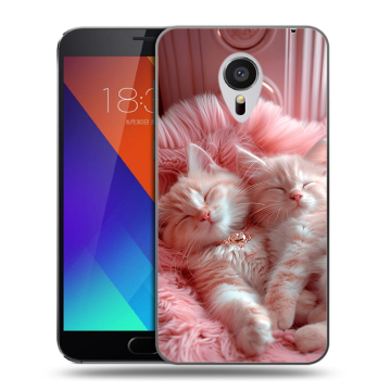 Пластиковый чехол на Meizu MX5 с принтом котята котики Пластиковый чехол на Meizu MX5 с принтом котята котики