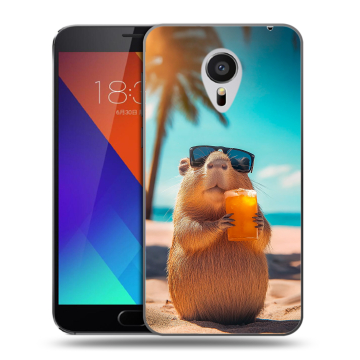 Пластиковый чехол на Meizu MX5 с принтом Капибара