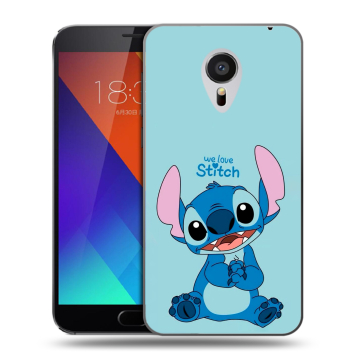 Пластиковый чехол на Meizu MX5 с принтом Лило и Стич