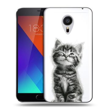 Пластиковый чехол на Meizu MX5 с принтом Котенок