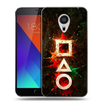 Пластиковый чехол на Meizu MX5 с принтом Squid Game Игра кальмара