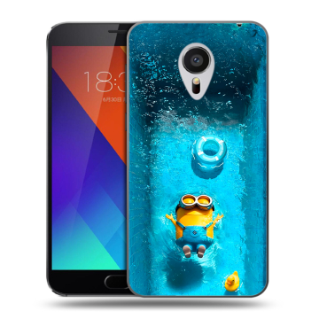 Пластиковый чехол на Meizu MX5 с принтом Миньоны Пластиковый чехол на Meizu MX5 с принтом Миньоны
