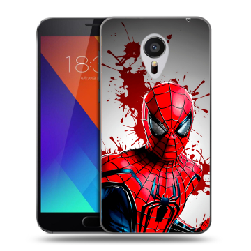 Пластиковый чехол на Meizu MX5 с принтом Spiderman Человек паук