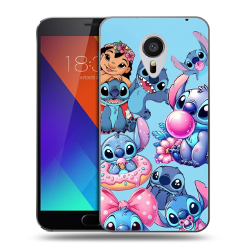 Пластиковый чехол на Meizu MX5 с принтом Лило и Стич