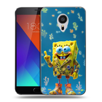 Пластиковый чехол на Meizu MX5 с принтом Спанч боб Спанчбоб