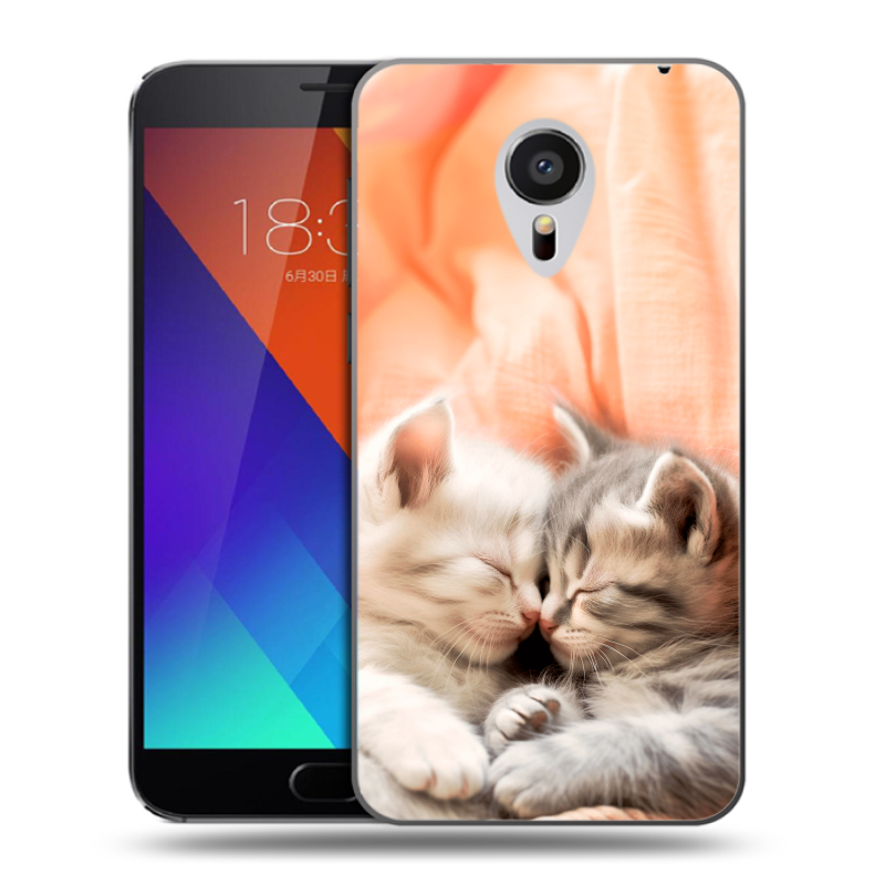 Пластиковый чехол на Meizu MX5 с принтом Котята Пластиковый чехол на Meizu MX5 с принтом Котята