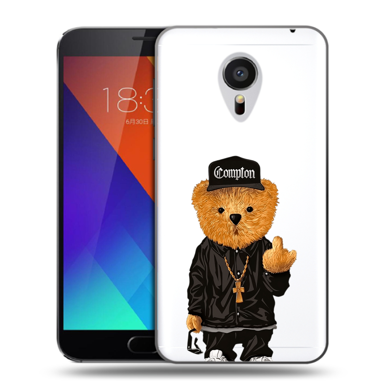 Пластиковый чехол на Meizu MX5 с принтом Мишка Пластиковый чехол на Meizu MX5 с принтом Мишка
