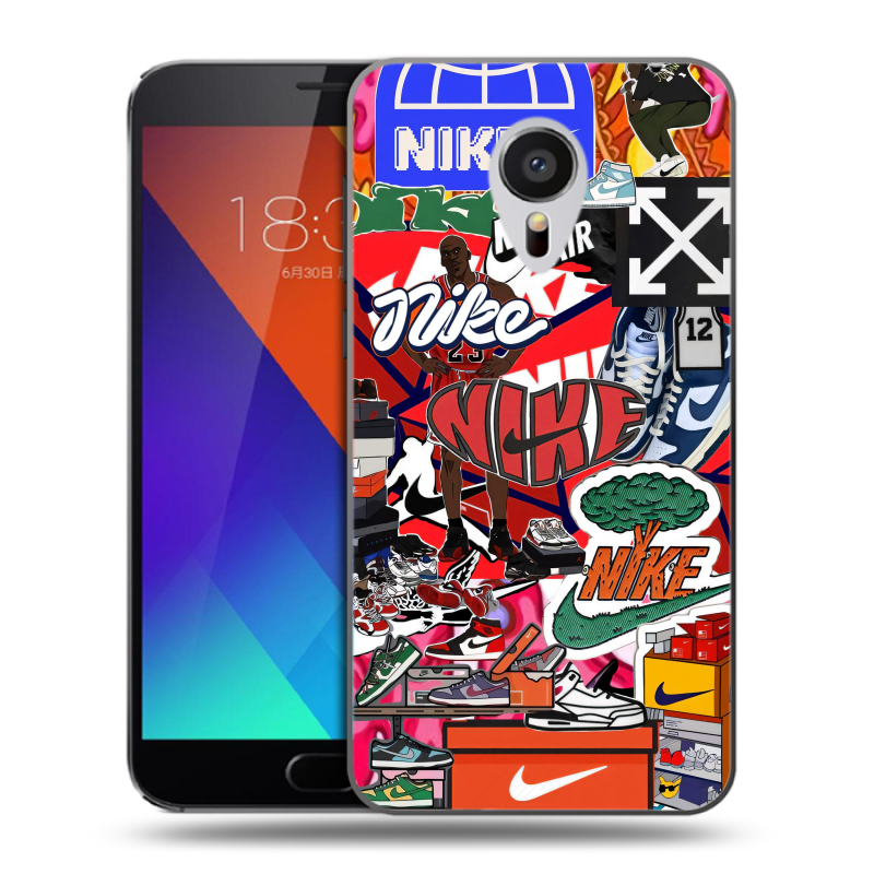 Пластиковый чехол на Meizu MX5 с принтом Найк Nike яркий Пластиковый чехол на Meizu MX5 с принтом Найк Nike яркий