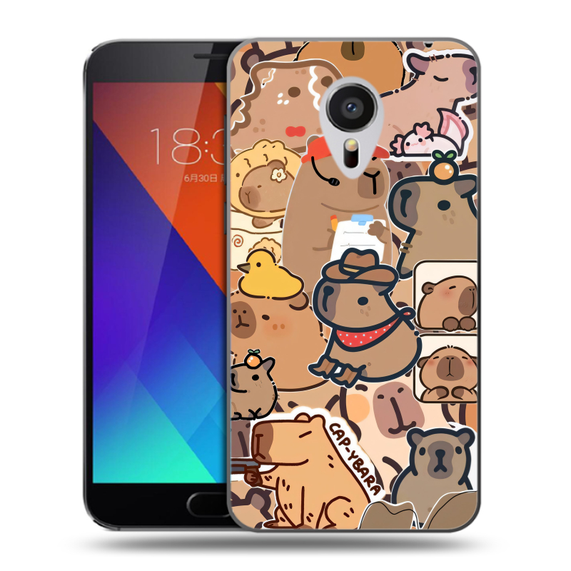 Пластиковый чехол на Meizu MX5 с принтом капибара Пластиковый чехол на Meizu MX5 с принтом капибара