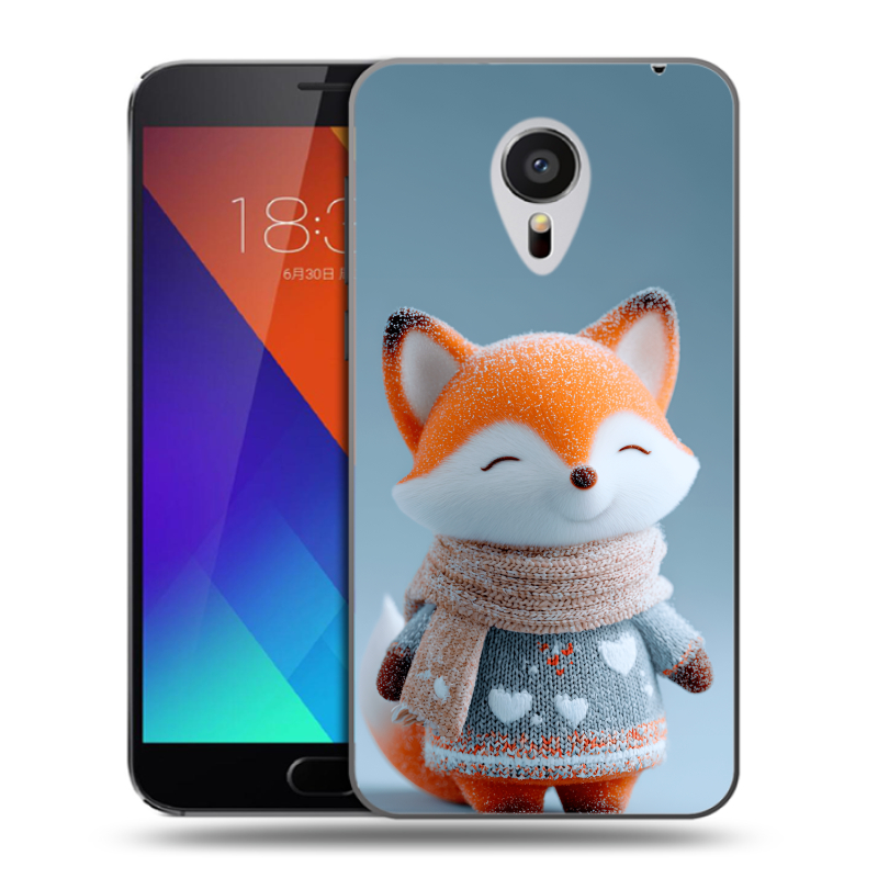 Пластиковый чехол на Meizu MX5 с принтом Лиса Пластиковый чехол на Meizu MX5 с принтом Лиса