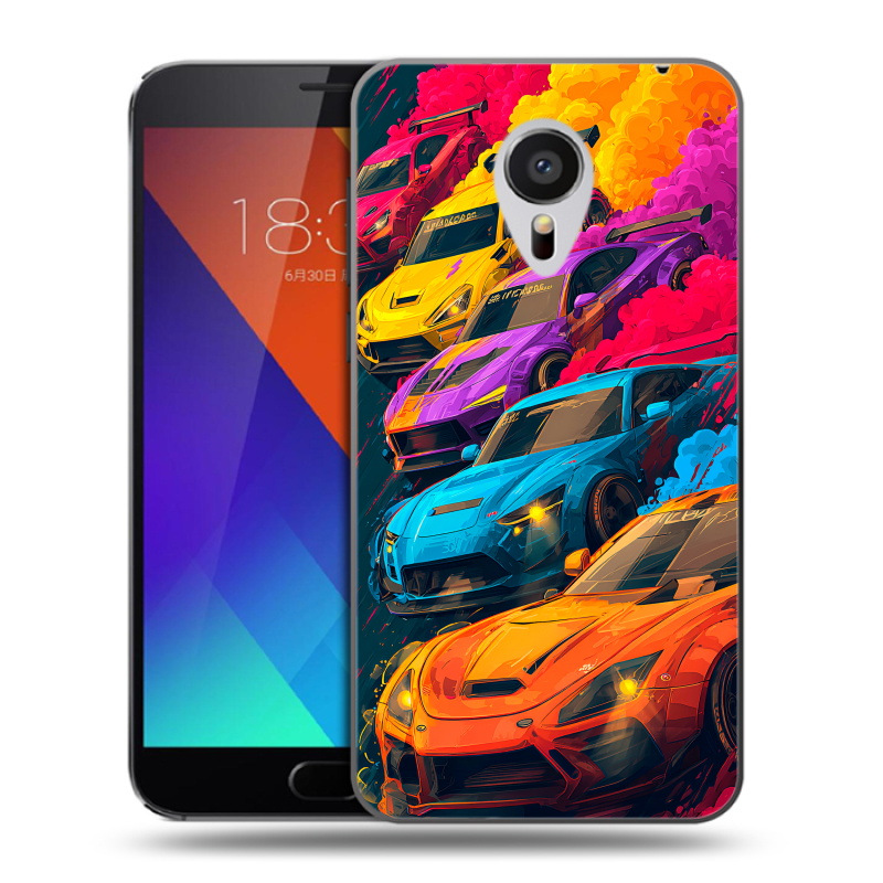 Пластиковый чехол на Meizu MX5 с принтом Тачки Пластиковый чехол на Meizu MX5 с принтом Тачки