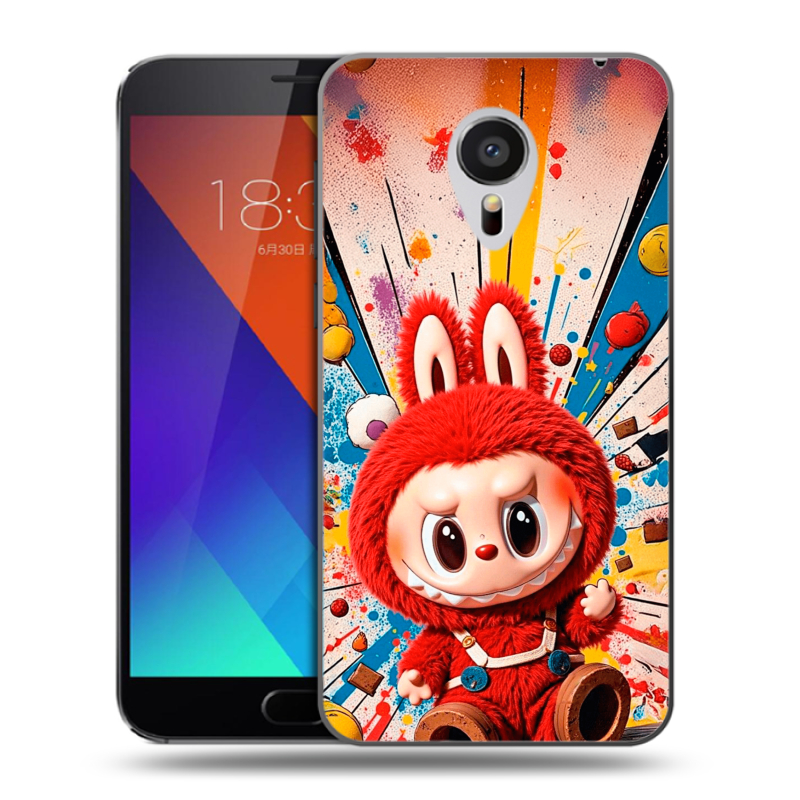 Пластиковый чехол на Meizu MX5 с принтом Labubu Лабубу Пластиковый чехол на Meizu MX5 с принтом Labubu Лабубу