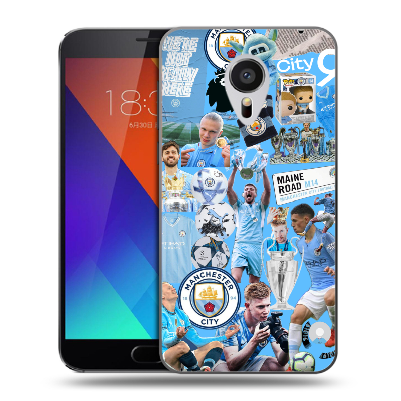 Пластиковый чехол на Meizu MX5 с принтом Man City Манчестер Сити Пластиковый чехол на Meizu MX5 с принтом Man City Манчестер Сити