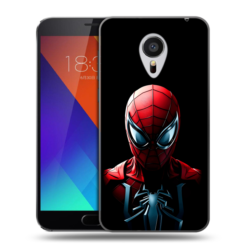 Пластиковый чехол на Meizu MX5 с принтом Spiderman Человек паук Пластиковый чехол на Meizu MX5 с принтом Spiderman Человек паук