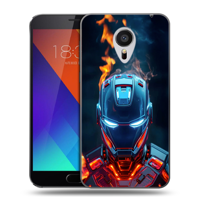 Пластиковый чехол на Meizu MX5 с принтом IronMan Железный человек Пластиковый чехол на Meizu MX5 с принтом IronMan Железный человек