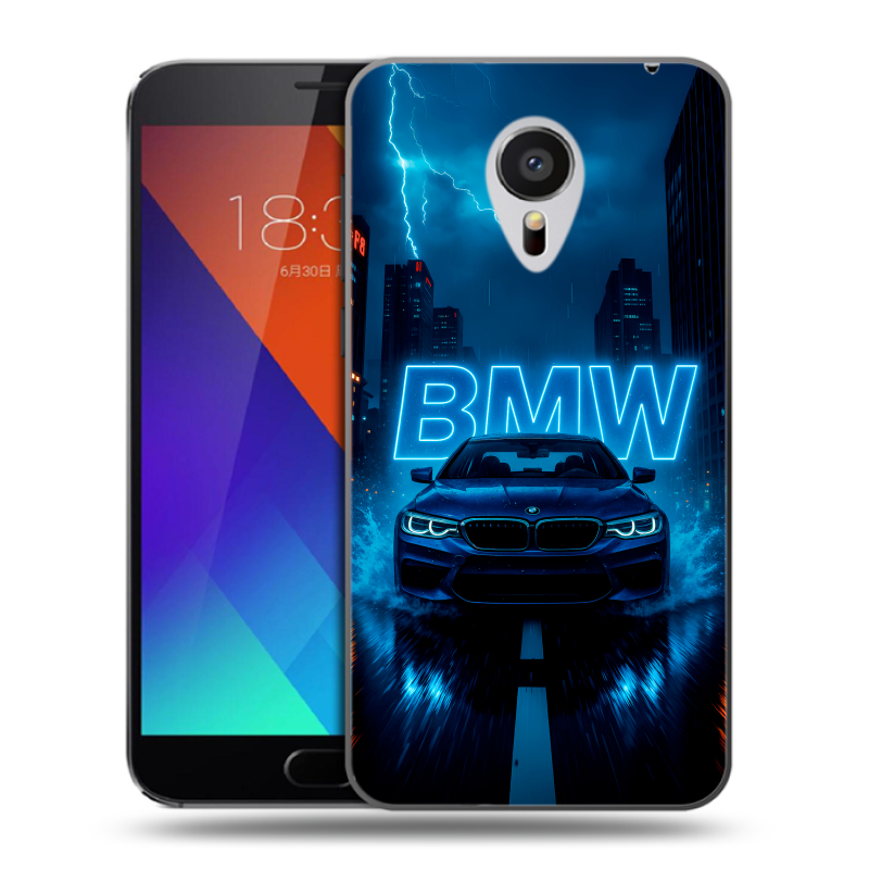 Пластиковый чехол на Meizu MX5 с принтом BMW БМВ Пластиковый чехол на Meizu MX5 с принтом BMW БМВ