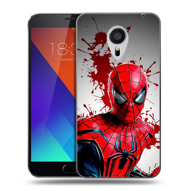Пластиковый чехол на Meizu MX5 с принтом Spiderman Человек паук Пластиковый чехол на Meizu MX5 с принтом Spiderman Человек паук