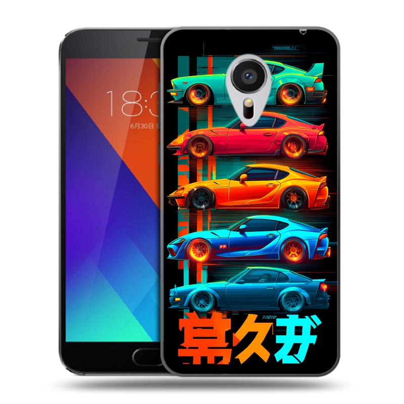Пластиковый чехол на Meizu MX5 с принтом машины тачки Пластиковый чехол на Meizu MX5 с принтом машины тачки