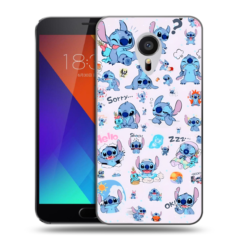 Пластиковый чехол на Meizu MX5 с принтом Лило и Стич Пластиковый чехол на Meizu MX5 с принтом Лило и Стич