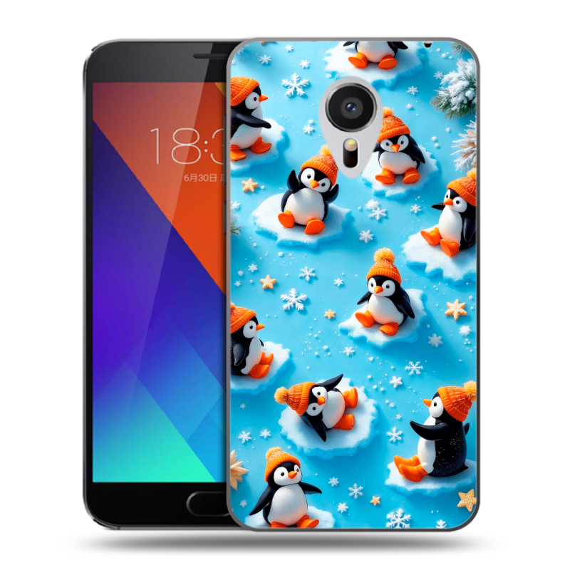 Пластиковый чехол на Meizu MX5 с принтом Новый год Пластиковый чехол на Meizu MX5 с принтом Новый год