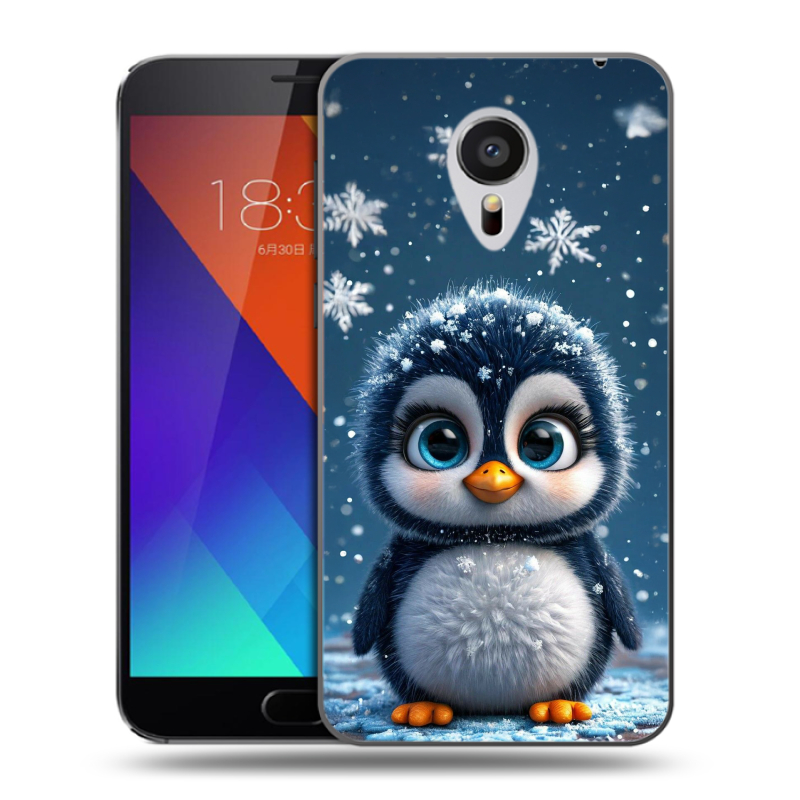 Пластиковый чехол на Meizu MX5 с принтом Новый год Пластиковый чехол на Meizu MX5 с принтом Новый год