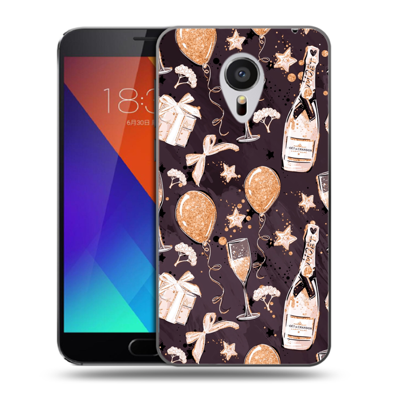 Пластиковый чехол на Meizu MX5 с принтом Новый год Пластиковый чехол на Meizu MX5 с принтом Новый год