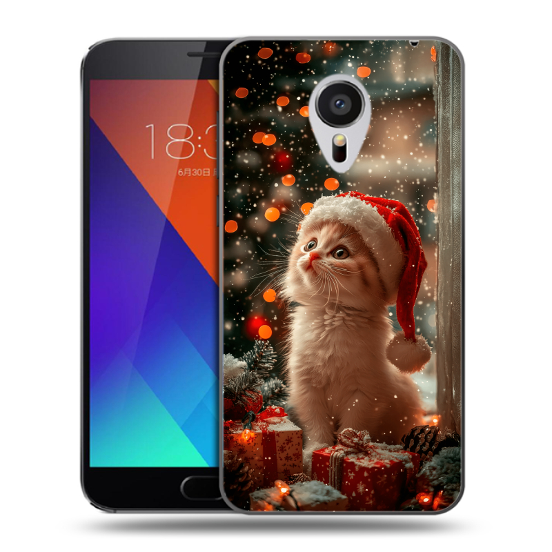 Пластиковый чехол на Meizu MX5 с принтом Новый год Пластиковый чехол на Meizu MX5 с принтом Новый год