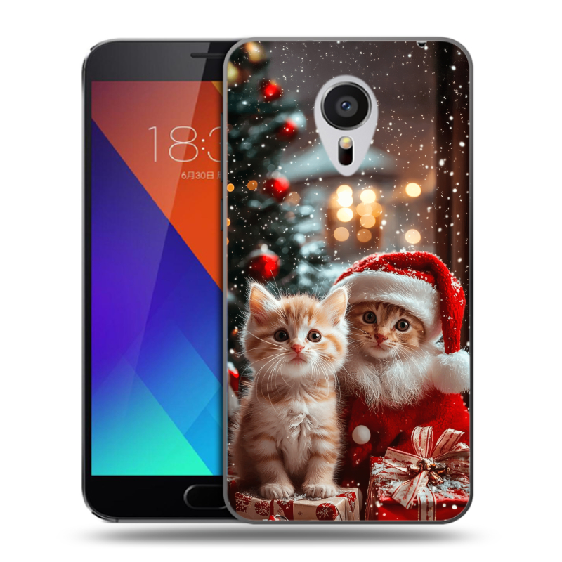 Пластиковый чехол на Meizu MX5 с принтом Новый год Пластиковый чехол на Meizu MX5 с принтом Новый год