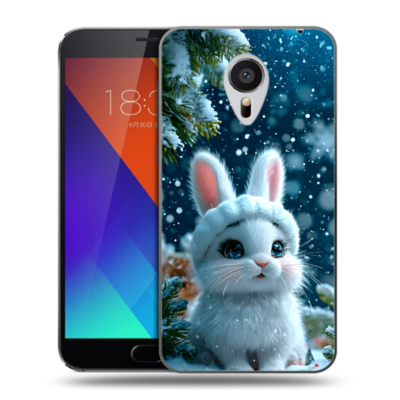 Пластиковый чехол на Meizu MX5 с принтом Новый год Пластиковый чехол на Meizu MX5 с принтом Новый год