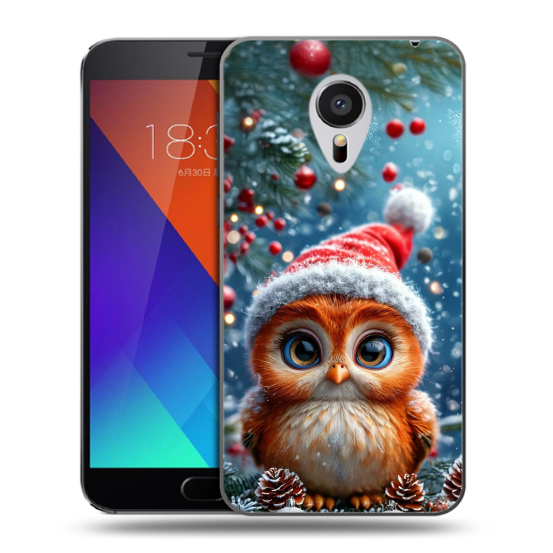 Пластиковый чехол на Meizu MX5 с принтом Новый год Пластиковый чехол на Meizu MX5 с принтом Новый год