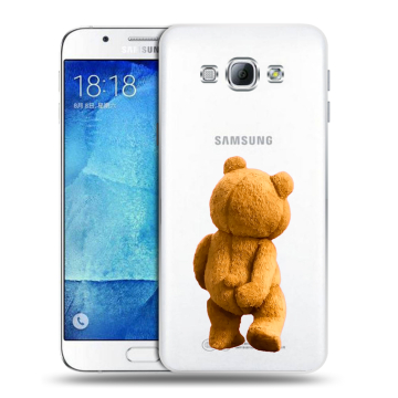 Пластиковый чехол на Samsung Galaxy A8 с принтом Медведь