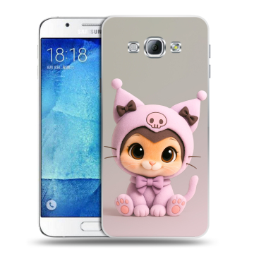 Пластиковый чехол на Samsung Galaxy A8 с принтом Куроми Kuromi 