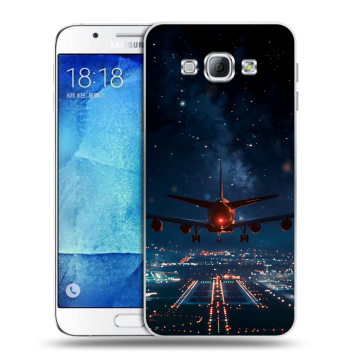 Пластиковый чехол на Samsung Galaxy A8 с принтом самолет Пластиковый чехол на Samsung Galaxy A8 с принтом самолет