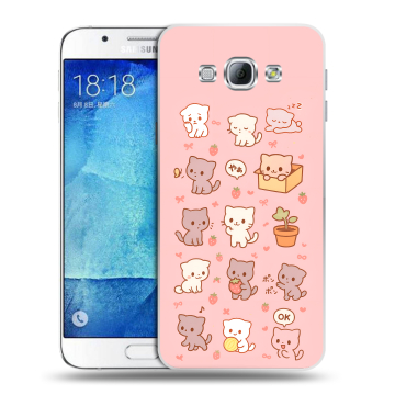 Пластиковый чехол на Samsung Galaxy A8 с принтом Hello Kitty Хелоу Кити Пластиковый чехол на Samsung Galaxy A8 с принтом Hello Kitty Хелоу Кити