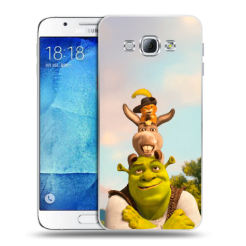 Пластиковый чехол на Samsung Galaxy A8 с принтом Шрек Shrek Пластиковый чехол на Samsung Galaxy A8 с принтом Шрек Shrek