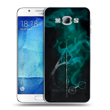 Пластиковый чехол на Samsung Galaxy A8 с принтом Гарри Поттер Harry Potter