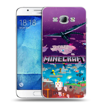 Пластиковый чехол на Samsung Galaxy A8 с принтом Майнкрафт Minecraft Пластиковый чехол на Samsung Galaxy A8 с принтом Майнкрафт Minecraft